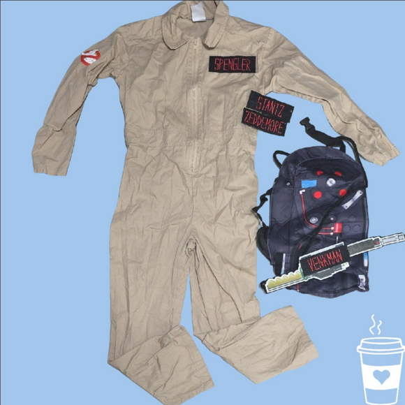 Kids Ghostbusters Costume with Backpack - Picture 1 of 11